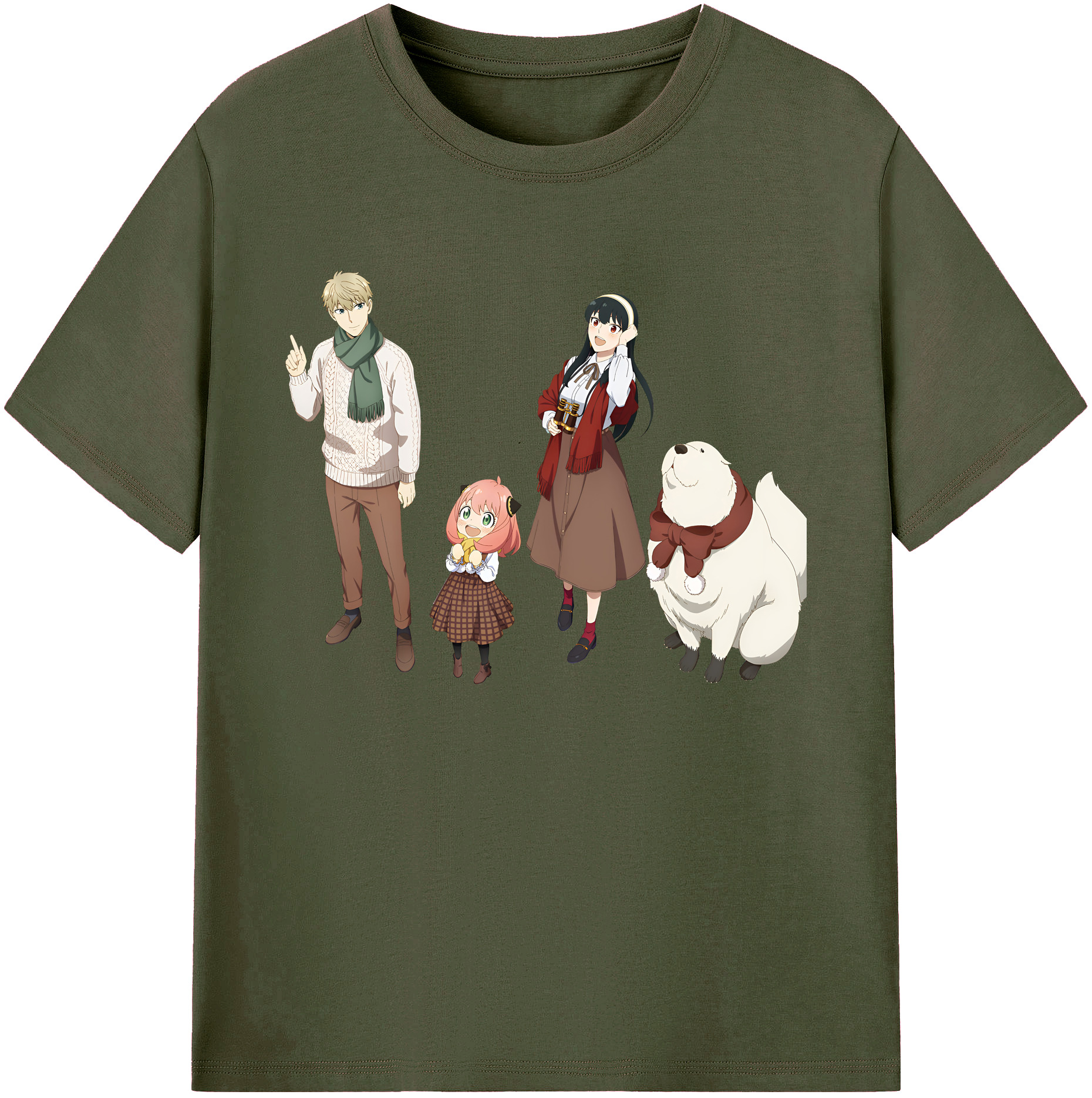 （画像用） SPY×FAMILY间谍家家酒 綿100％ メンズ半袖Tシャツ｜肌触りやわらか＆通気性